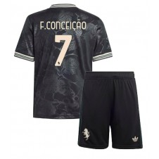 Juventus Francisco Conceicao #7 Tredjedraktsett Barn 2025-26 Kortermet (+ korte bukser)